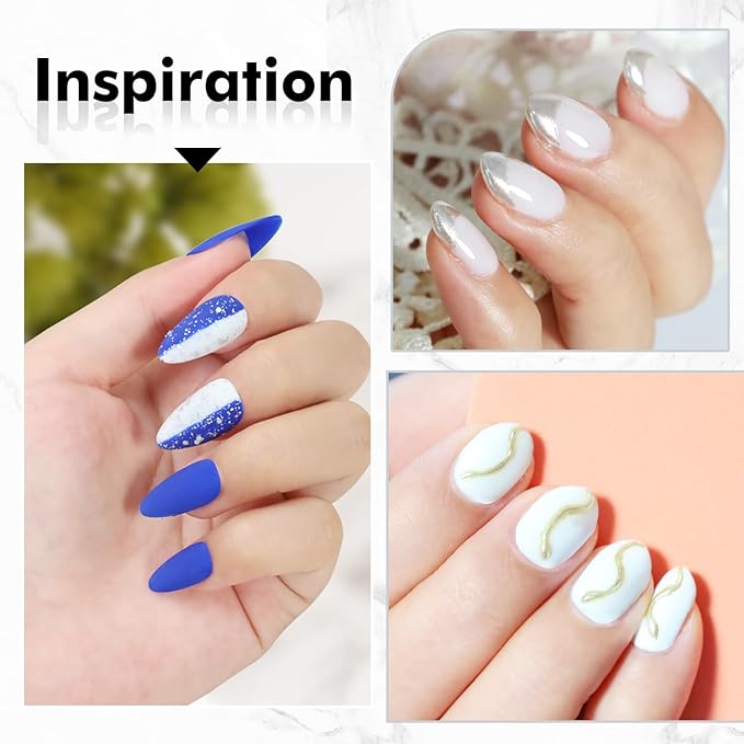 FZANEST Matte Gel Top Coat Gel Nail Polish Chrome Proof Velvet Top Finish Soak Off UV LED Nail Art Design