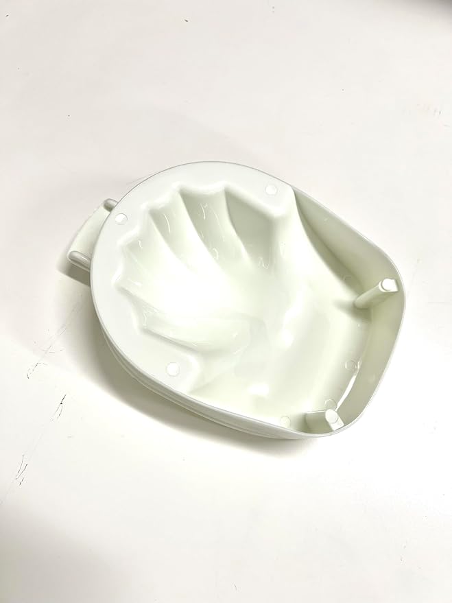 Donna Manicure Bowl Nail Soaking Bowl, Acetone Soak Off Bowl Dip Remover for Nails Manicure Care Soak Bowl White
