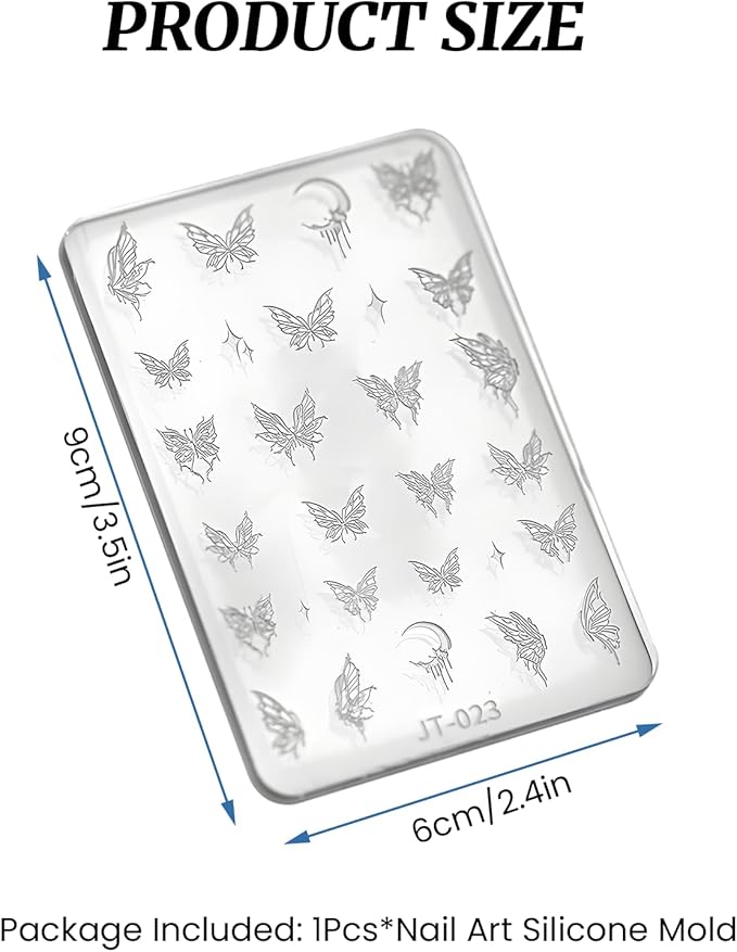 Nail Art Silicone Mold, Rose Nail Decoration Silicone Mold, 3D Nail Art Carving Mold Templates for Precise Embossed Pattern, Nail Tools Nail Charms for Acrylic Nail DIY Craft