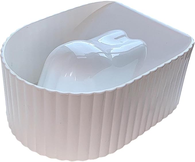 Generic Nail Soaking Bowl Nail Manicure Bowl Portable Nail Softening Bowl Nail Art Tool for Supplies Household Home Girlfriends Women, White