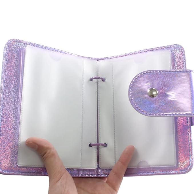 DRDS 20 Slots Nail Art Stamp Plate Holder Stamping Plates Storage Bag Cases Rainbow Practical Empty Rectangle Plates Big Size 6.0X12.0CM Organizers