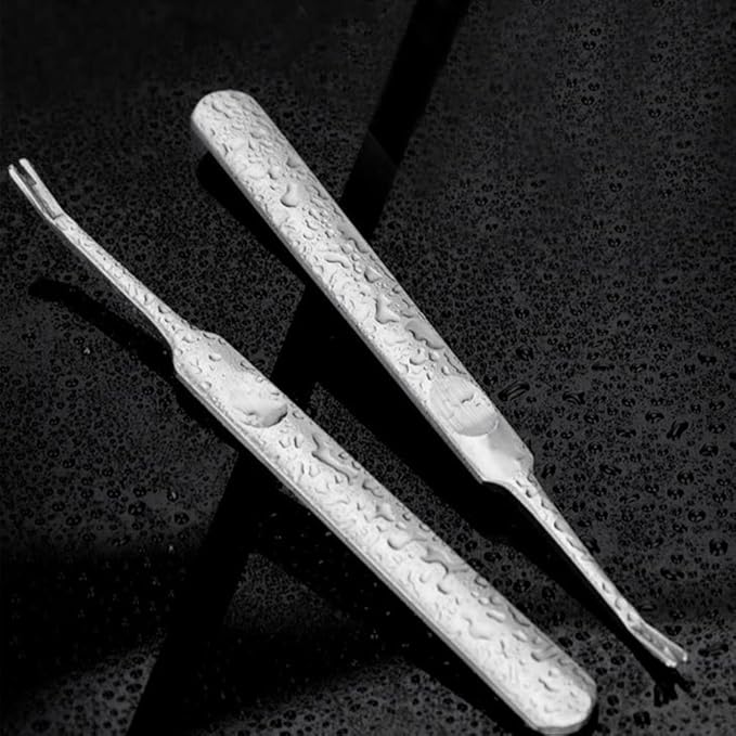 9 Pack Cuticle Nail Pusher and Trimmer Nail Cuticle Fork Professional Stainless Steel Dead Skin Remover Dead Skin Cuticle Pusher Nail Art Tool for Fingernails and Toenails