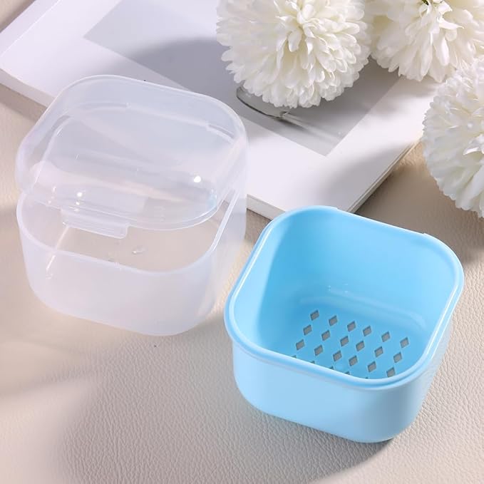 Nail Tool Sterilizer Box Plastic Sterilization Tray for Nail Art Accessories Tools, Portable Nail Drill Bits Disinfectant Container Soaking Box with Strainer Nail Art Salon Sterilizing Tool
