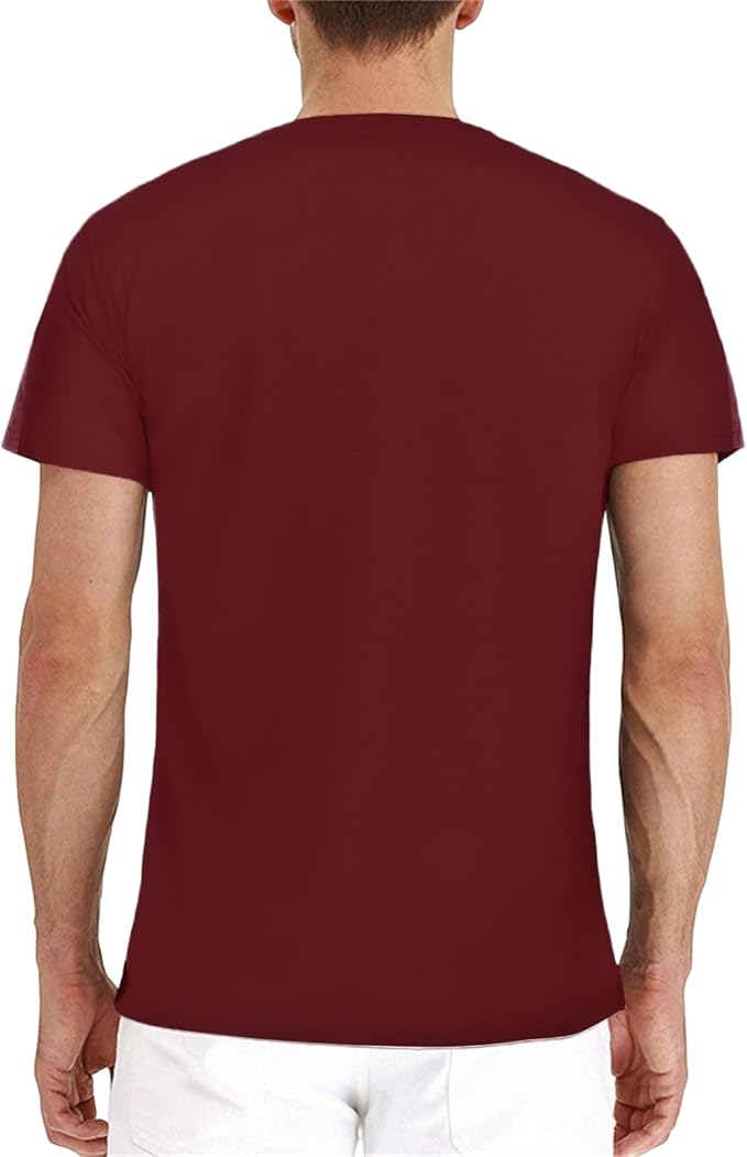 Lexiart Mens Fashion Henley Shirts Long Sleeve Button Cotton T-Shirt with Pocket