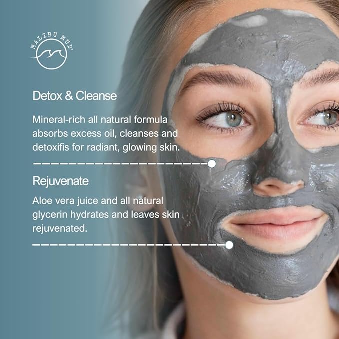 All-Natural Face and Body Mask for Daily Detox, Cleanse, Rejuvenate without Drying Your Skin, for All Skin Types