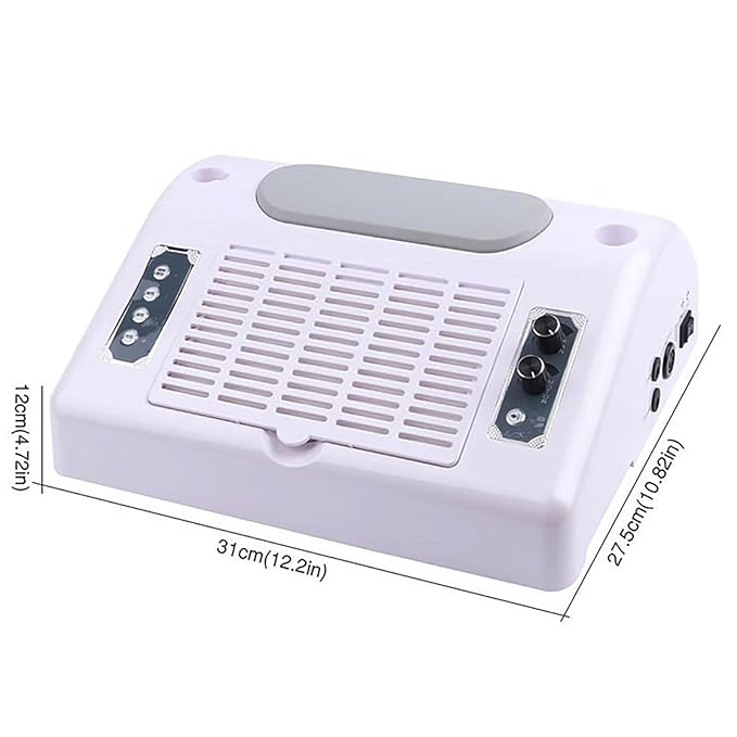 5 in 1 Professional Nail Dust Collector, 30000rpm Electric Nail Drill Machine, 48/96W LED Nail Lamp for Salon & Home