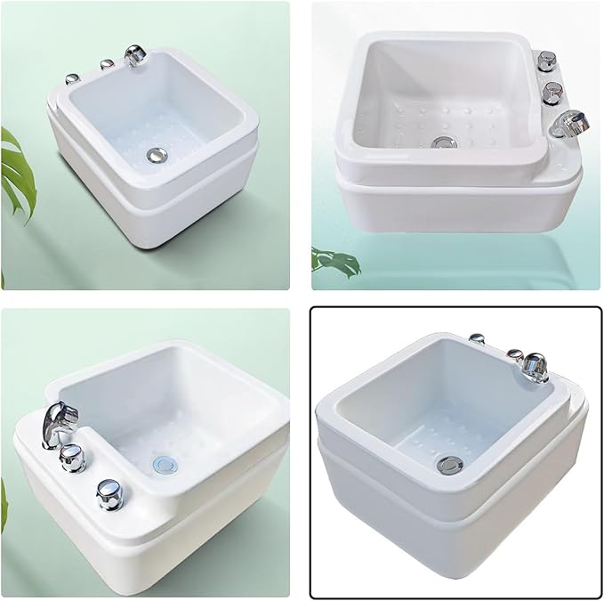 Pedicure Foot Spa,Acrylic spa Footbath, Nail Salon Pedicure, Massage Pedicure Bowl Salon,for Soaking Feet Foot Bath Basin