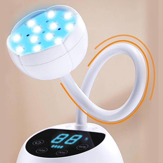 36W Mini UV Light for Nails with Smart Sensor Charging Cordless Rechargeable 360° Adjustable Nail Dryer for Salon & Home Use Portable Nail Polish Flash Curing Tool