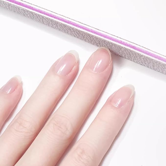 21 Pcs Nail File 80/80 Grit Nail Files,Gray Double Sided Emery Boards,Professional Nail Files for Natural and Acrylic Nails