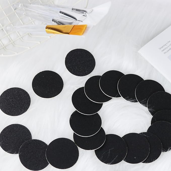 60 Pcs Foot File Sandpaper Discs Replaceable Foot Sanders Refill Callus Disks for Electric Callus Remover Dead Skin Removal (30pcs Coarse 80 Grit + 30pcs Fine 180 Grit)