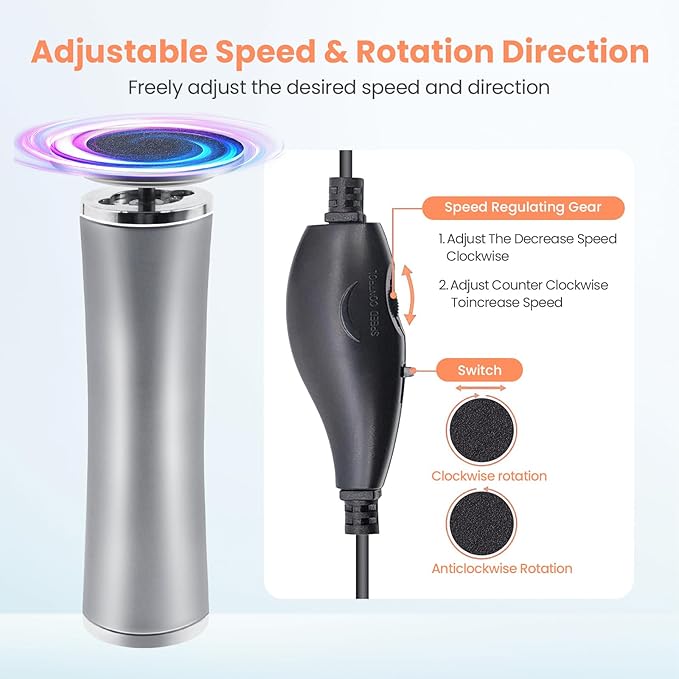 Electric Foot Callus Remover with 36 in 1 Pedicure Kit | Adjustable Speed | Mini Portable | 60 Pcs Sandpaper Discs | Professional Electric Callus Remover for Feet for Dead Skin and Calluses