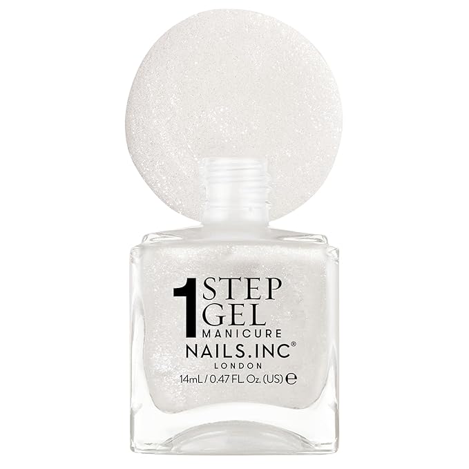 Nails Inc It's Topless Gel-Like Nail Polish, 4-in-1 Base Coat, Treatment, Color & Top Coat, Long Lasting, Strong, Chip Free Nails, Glossy Salon Quality Manicure, Air Dry Nail Polish, Shade Sydney