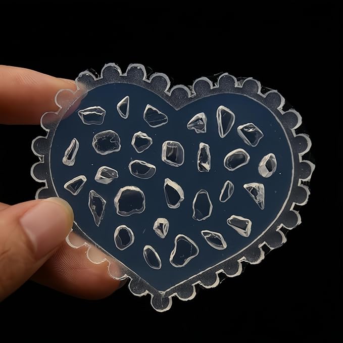 3 Pcs Gems Silicone Nail Art Molds for Women Resin Nail Design