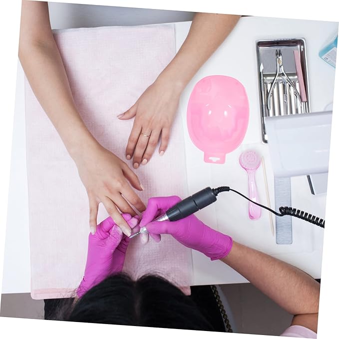 Soaking Bowl Nail Art Bowl Hand Nail Soaker Manicure Tool Set for Both Hands