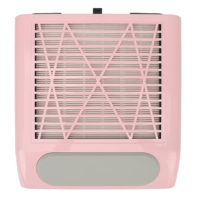 Nail Dust Collector with Reusable Filters, Professional 80W Strong Suction Power Nail Extractor Vacuum, Low Noise Acrylic Nail Dust Cleaner for Home Salon Use, Christmas Gift