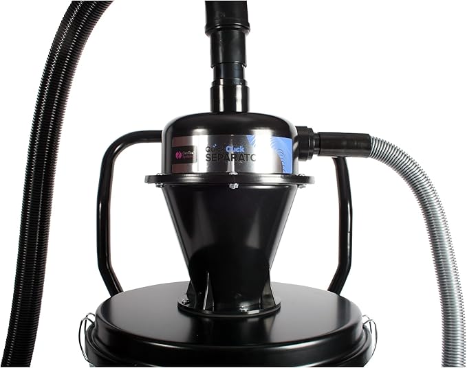 Cen-Tec Systems Quick Click Dust Collection Separator with 8 Ft. Hose