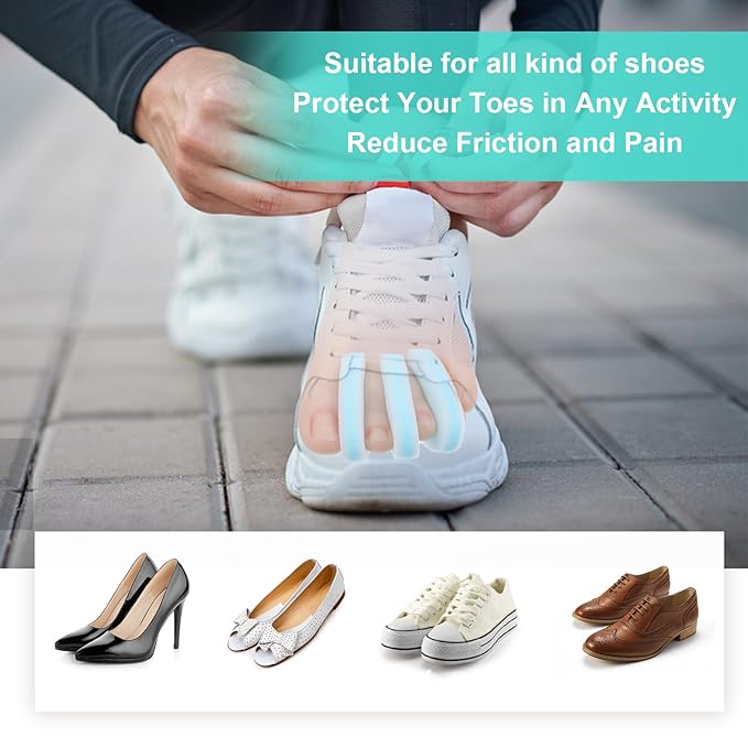 20 Pack Foam Toe Separator, Breathable Toe Spacers for Women Men, Toe Spreader to Reduce Friction and Relieves Corns Pain, Relieve Pain Caused by Bunions