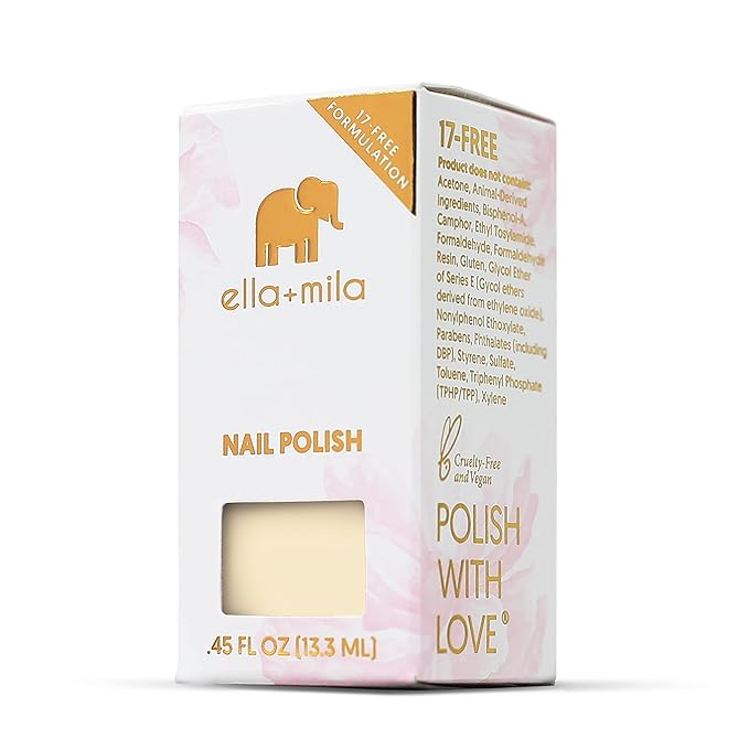 ella+mila Professional, Quick Dry, Long-Lasting & Chip-Resistant Pink Nail Polishes (Tutu Cute - 0.45 fl oz)
