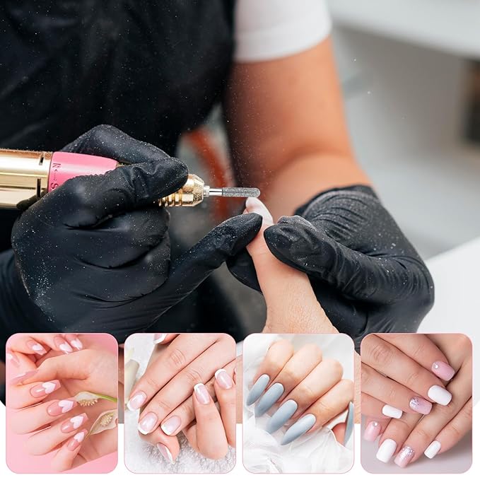 10 PCS Nail Drill Bits Set for Manicure, Professional Russian Manicure Nail Diamond Bits, Cuticle Remover Nail Products for Manicure Pedicure for Home and Nail Salon