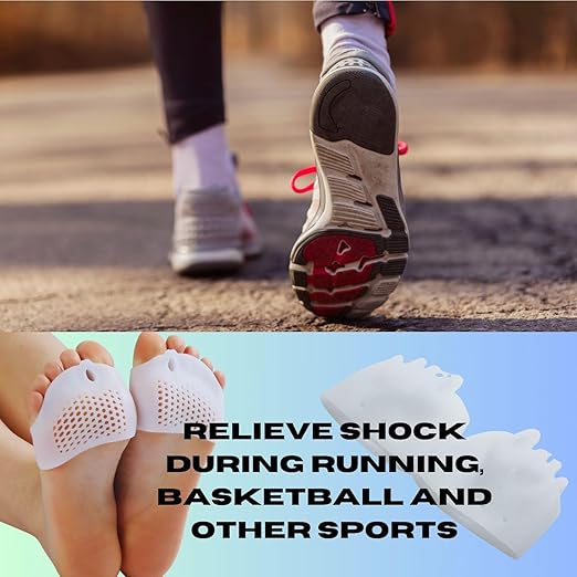 Metatarsal Pads & Toe Spacers (2 Pairs) – Ball of Foot Cushions for Women – Bunion Corrector, Metatarsalgia Relief, Neuroma Support – Soft Breathable Toe Straightener for Morton’s Toe & Foot Pain