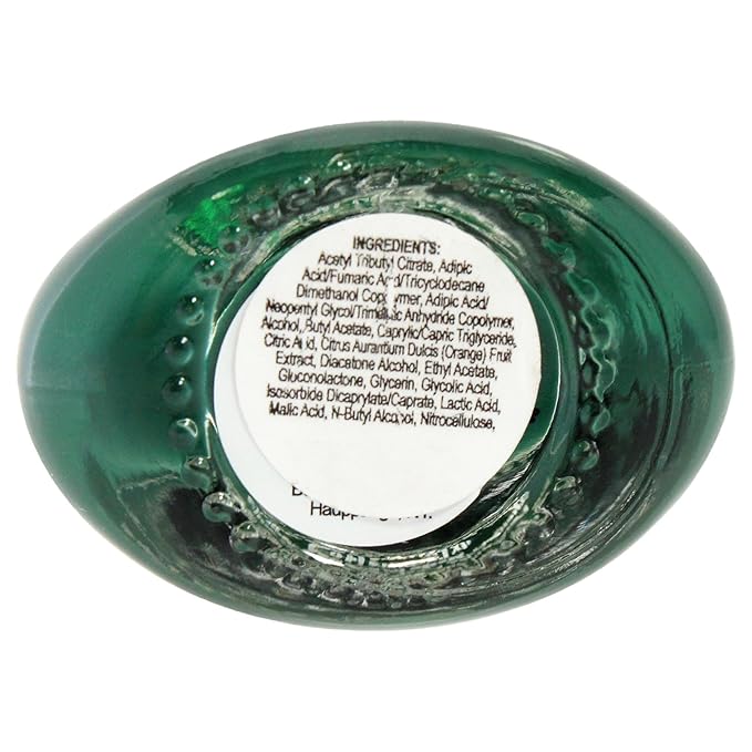 Nailtopia - Plant-Based Chip Free Nail Lacquer - Non Toxic, Bio-Sourced, Long-Lasting, Strengthening Polish - Forest Hills (Emerald Green) - 0.41oz