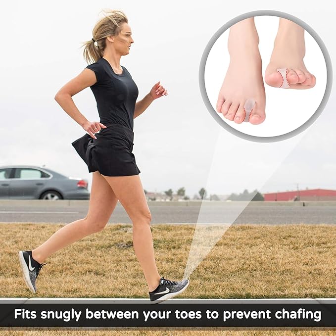 Gel Toe Separators,For Crooked Toes, Overlapping Toes, Hammertoe Corrector,For Women Men Toe Pain Relief(8 Pcs)