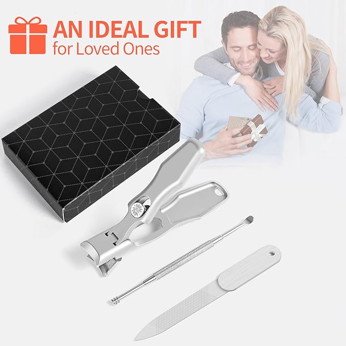Nail Clippers for Men Toenail Clippers and Fingernail Clipper Toe Nail Clippers for Women Nail Clipper with Long Handle Wide Jaw
