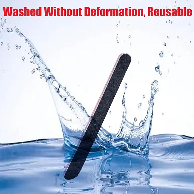 Nail Files Bulk, 15 Pack 7 Inches Disposable 100/180 Grit Double Sided Emery Boards Manicure Pedicure Tools(15)