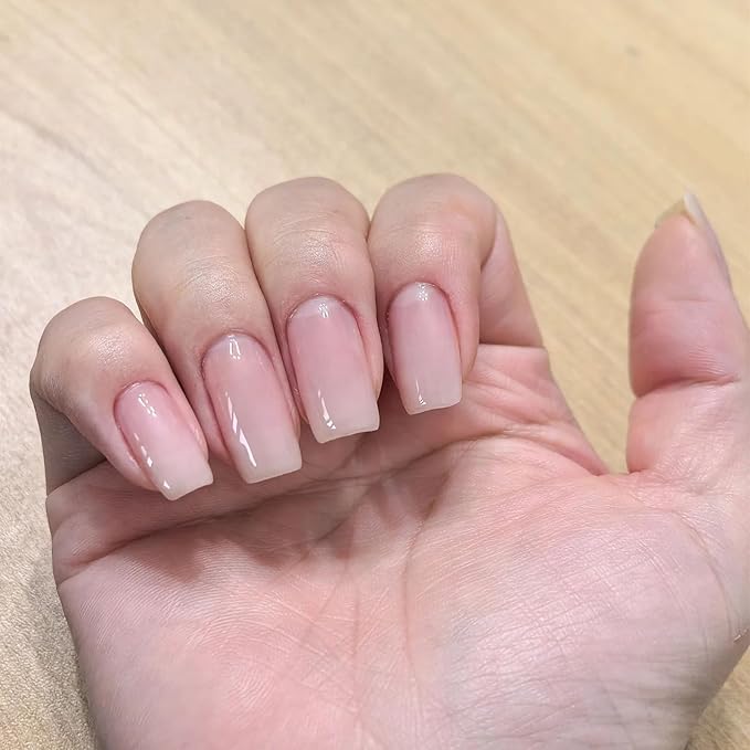 COSMOO Quick Dry Nail Polish, Chip Resistant Manicure, Non-Toxic, Vegan, Cruelty Free, 12ml, Fast Drying in 60 Seconds (Sheer Light Pink)