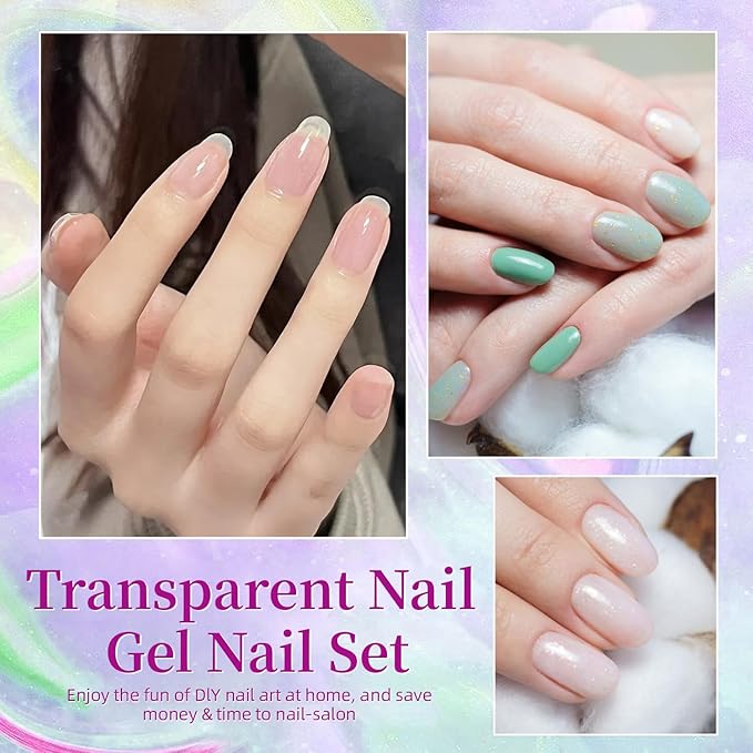 Major Dijit Gel Nail Kit - Beginner Set With Drill, 0.5oz 4-in-1 Glue, 500PCS Short Almond Tips, Clipper, UV Lamp for Extension & Art (Short Almond)