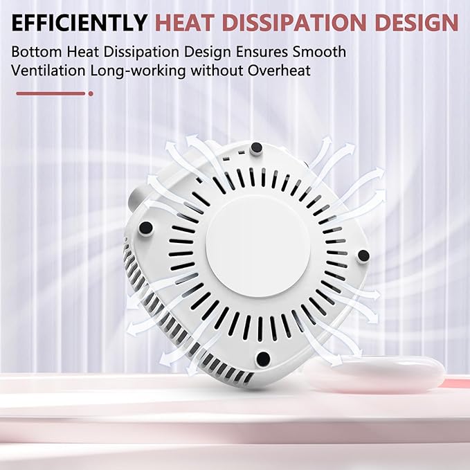 Nail Dust Collector, Professional Brushless Turbo Dust Collector Nail Tech with Reusable Filter,Powerful Nail Vacuum Fan Dust Extractor Manicure Tool for Nail Polishing,Salon & Home (White)