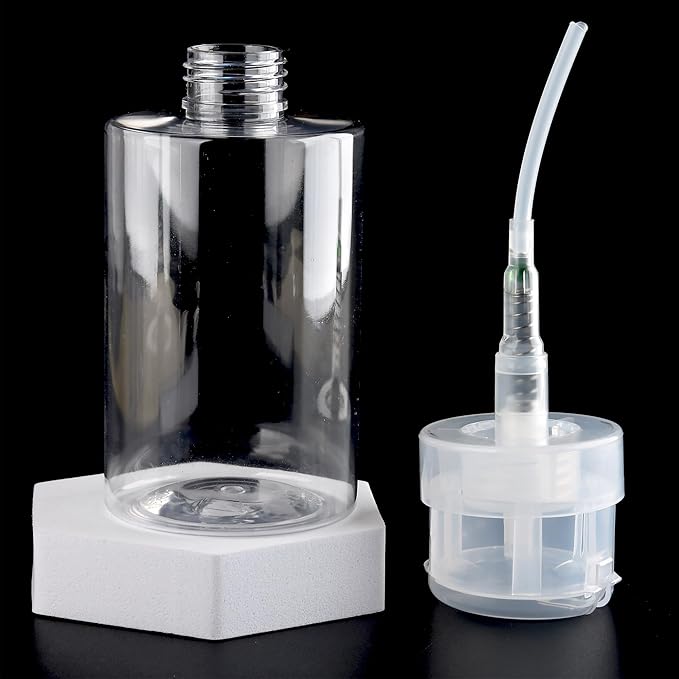 Nail Polish Remover Pump Alcohol Dispenser Push Down Pump Dispenser 500Pcs Lint Free Nail Wipes Pump Bottles for Liquids Eye Makeup Remover Pump Push Down Empty Bottle 100ml