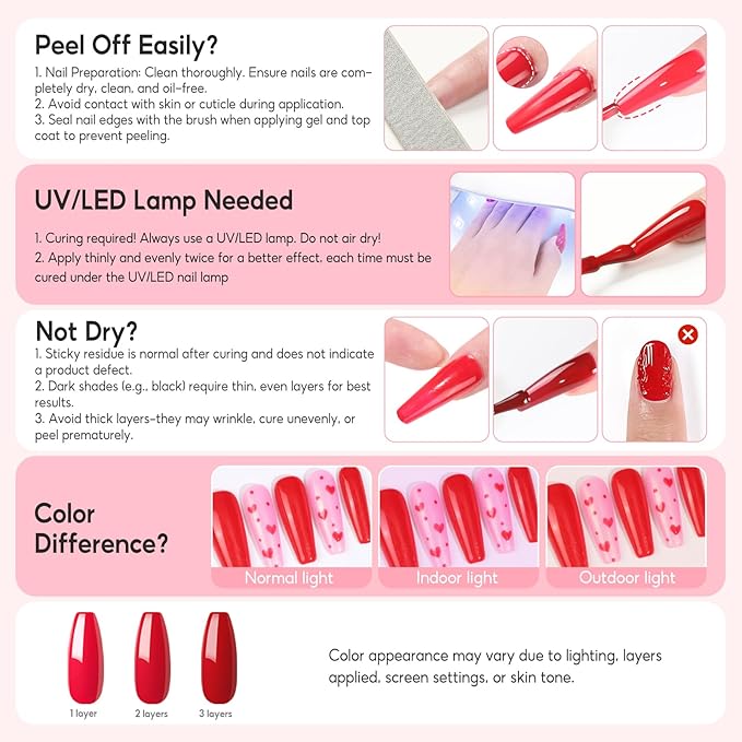 PEACECOLOR 53PC Gel Nail Polish Kit with U V Light and Drill, 35 Colors All Season Gel Polish Set Starter Kits with 5pc Matte Glossy Glitter Base Top Coat Complete Manicure Tools Home Salon Women