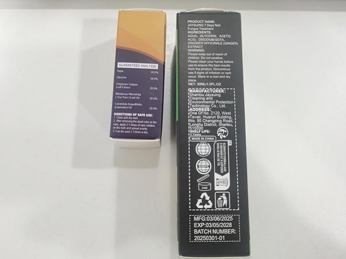 7 Day Nail Treatment, Nail Strengthener and Growth & Oregano Tea Tree Oil for Toenail: Safely and Gently, Daily Maintenance