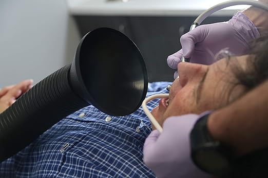 Extract All Portable Suction Air Filter HEPA, Fume Extractor, and Source Capture for Dental Chairs, Dental Clinics, and Dental Labs for Removing Fumes Mist Airbone Particles Easy to Clean & Maintain