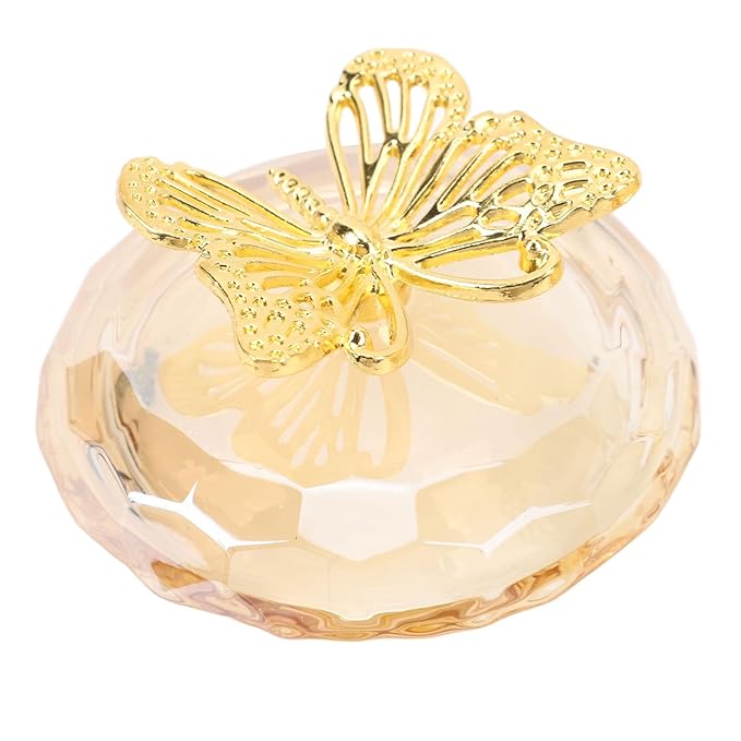 Nails Tips Art Dappen Dish with Lid, Transparent Glass Nail Art Cup for Liquid Jewelry Display