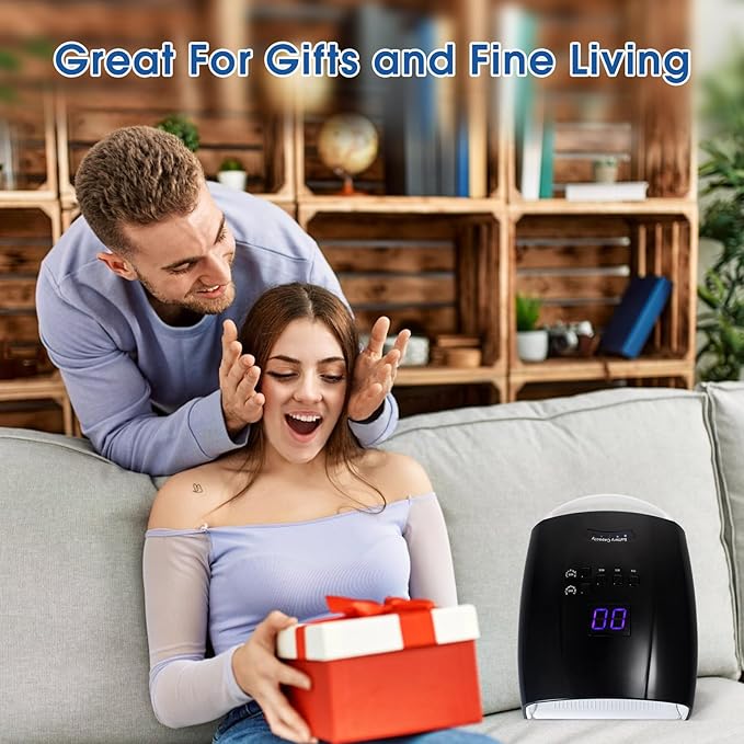 48 Watt UV LED Nail Lamp Rechargeable Cordless Gel UV Light for Nails, Professional Nail Dryer with 5 Timer Setting & Auto Sensor,Wireless Fast UV Nail Light Curing Lamp for Salon & Home