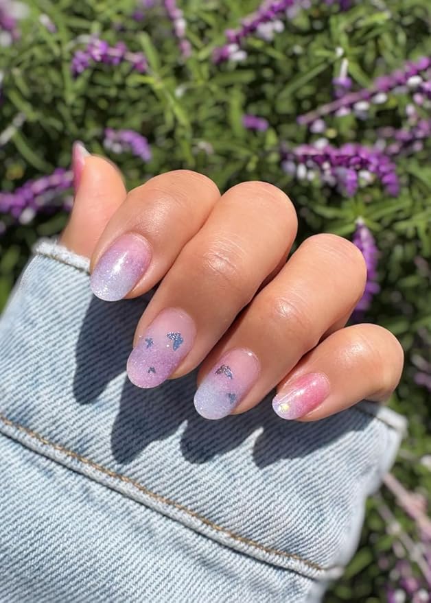 NOVA, Female Founded, Semi Cured Gel Nail Strips (Secret Garden) - The 10 Minute Manicure. Salon-Quality, Works w/Any Lamp, Easy to Apply - Incl. Nail File & Stick (Secret Garden)