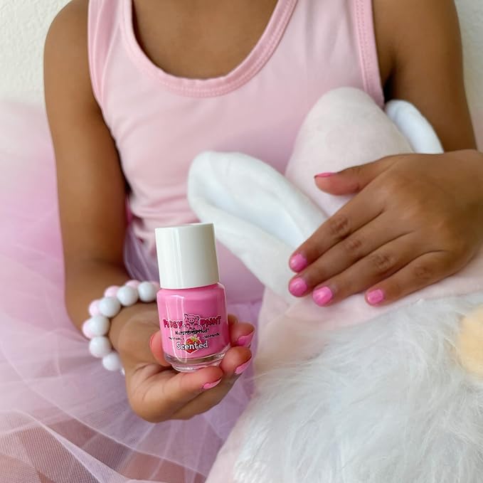 PIGGY PAINT Scented 100% Non-toxic Girls Nail Polish - Safe, Chemical Free Low Odor for Kids, 4 Pack Kit (Scented Silly Unicorns)