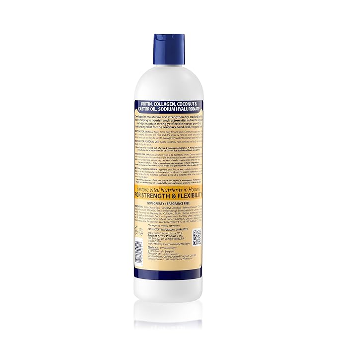 Mane 'n Tail Hoofmaker Hand & Nail Therapy (14.5 Oz) – Fragrance-Free, Biotin & Collagen-Enriched Moisturizing Cream for Strengthening Hooves & Promoting Healthy Growth
