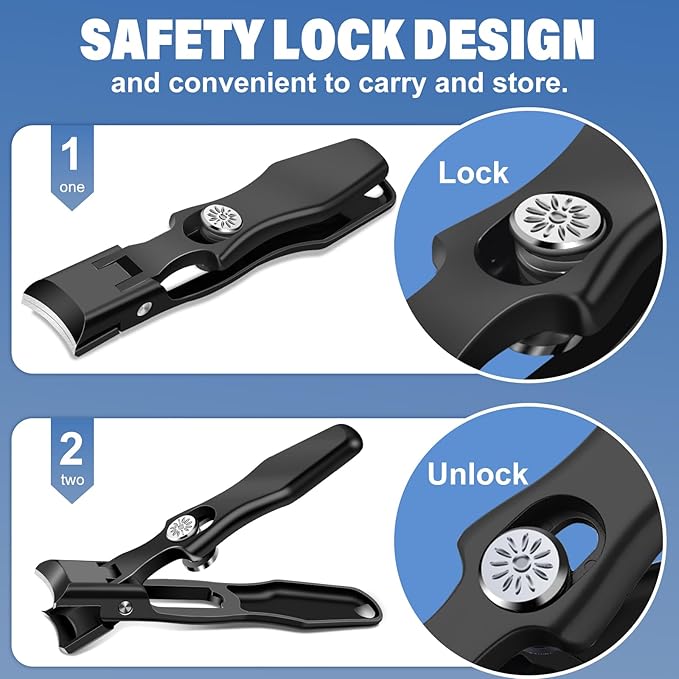 Stocking Stuffers Gifts for Men,Toenail Clippers for Thick Toenails, Nail Clippers for Men with Wide Jaw Opening, Heavy Duty Ingrown Toenail Clippers, Christmas Xmas Presents Gifts for Adults