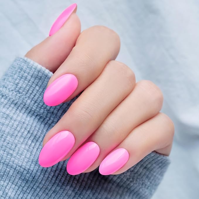 Semi Cured Gel Nail Strips, 20 PCS Gel Nail Stickers Work with UV Light, Salon Quality & Easy to Use - Rose Lover