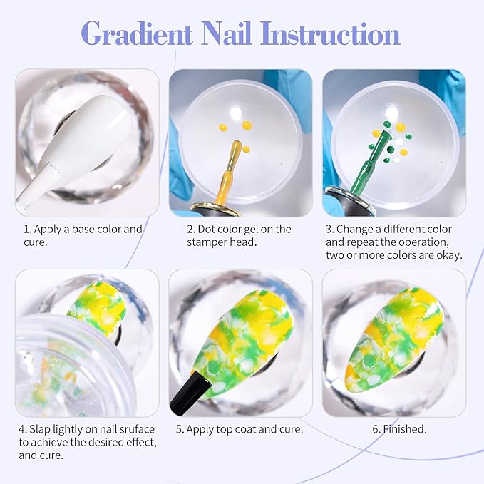 BORN PRETTY French Tip Nail Stamp,4Pcs Nail Art Stamper Kit with Scrapers,Clear Silicone Stamping Long & Short Jelly Stamper Nail Printing Tool for French Manicure Home DIY Salon