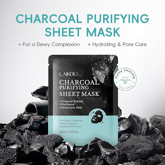LAIKOU Face Mask, Korean Face Mask, Collagen Mask, Facial Mask for Glass Skin Hydrating, Moisturizing and Firming 25ml/30ml 15pcs