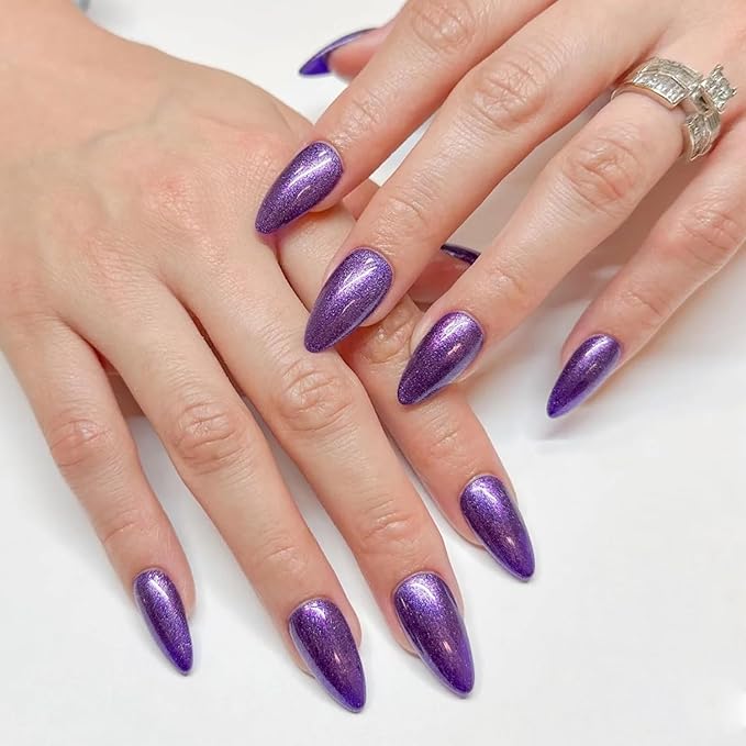 Major Dijit Quick Dry Nail Polish 12ml/0.41fl oz Charm Purple Regular Nail Lacquer Fast Drying & Long Lasting Nail Polish Nail Art Effect for Nail Salon
