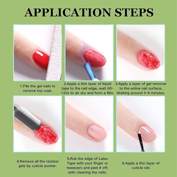 15ml Gel Remover Polish - Gel Polish Remover for Nails - Quickly & Easily Gel Nail Remover Within 3-5 Minutes - No Soaking or Wrapping Nail Gel Remover (0.51 Fl Oz (Pack of 1))
