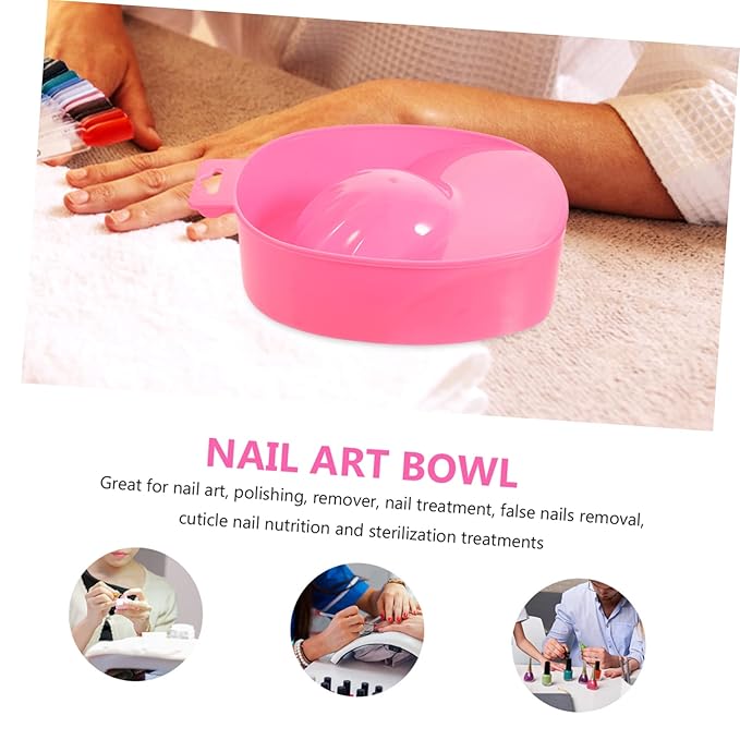 2pcs Nail Soak Bowls Manicure Soaking Bowl Nail Cuticle Remover Hand Care Art