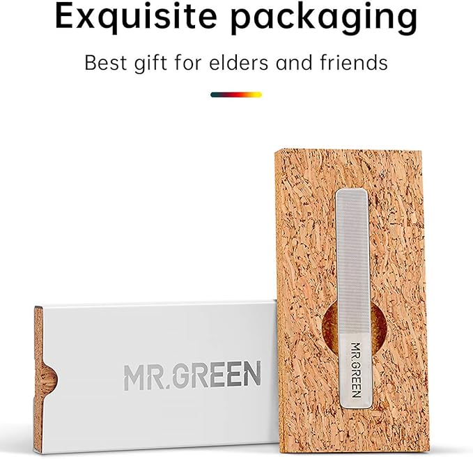 MR.GREEN Glass Nail Shiner ,Upgrade Nano Glass Nail Files &Nail Buffers Polisher Professional Crystal Manicure Tools Kit for Natural Nail