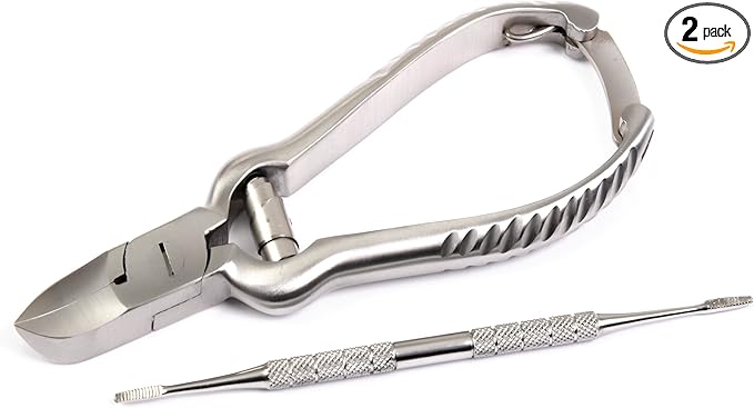 2 Piece Chiropody Ingrown Toenail Clipper Nipper Podiatry Podiatrist Kit Autoclavable