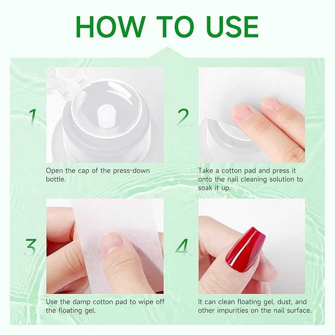 AIJIMEI Professional 160ml Nail Slip Solution Quick Cleaning Poly Gel Slip Solution For Nail Art And Extensions Suitable for Beginners DIY Home & Salon